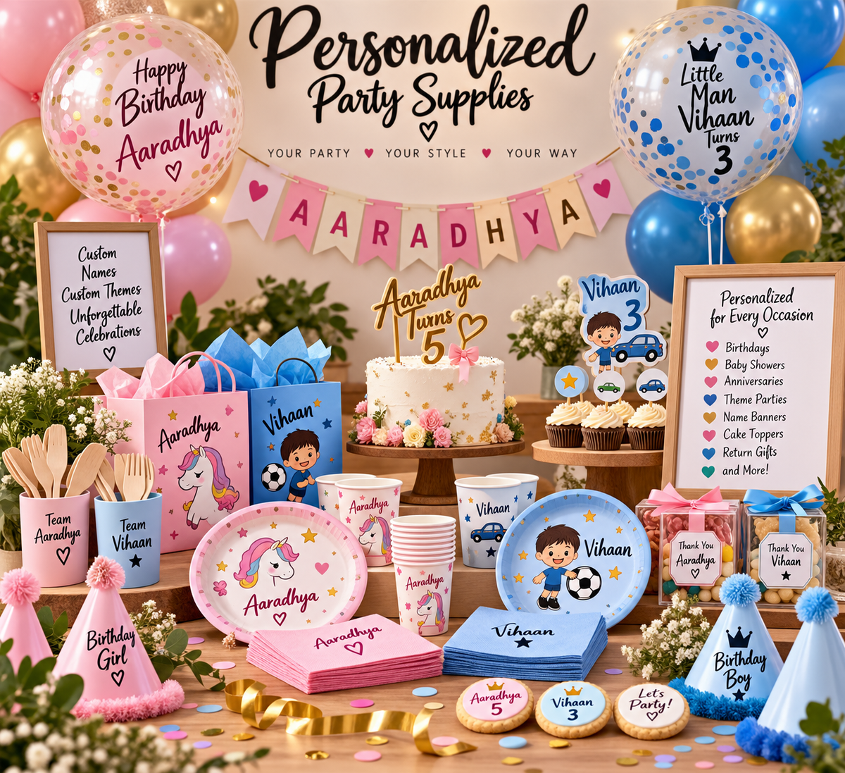 Personalized Party Supplies (CWG)