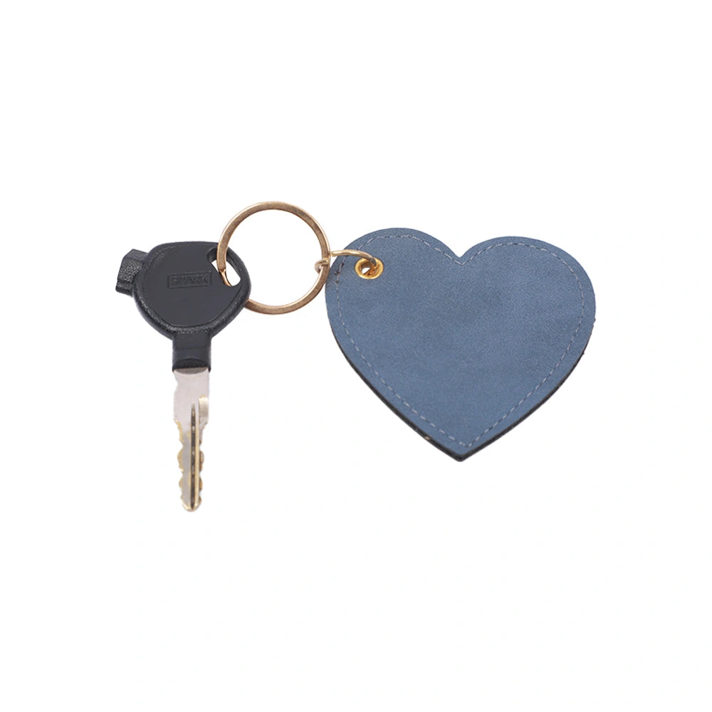 Personalized Foil Print Heart Keychain