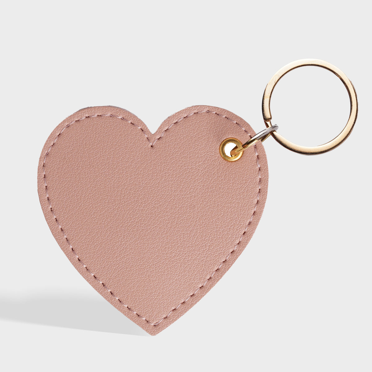Personalized Foil Print Heart Keychain