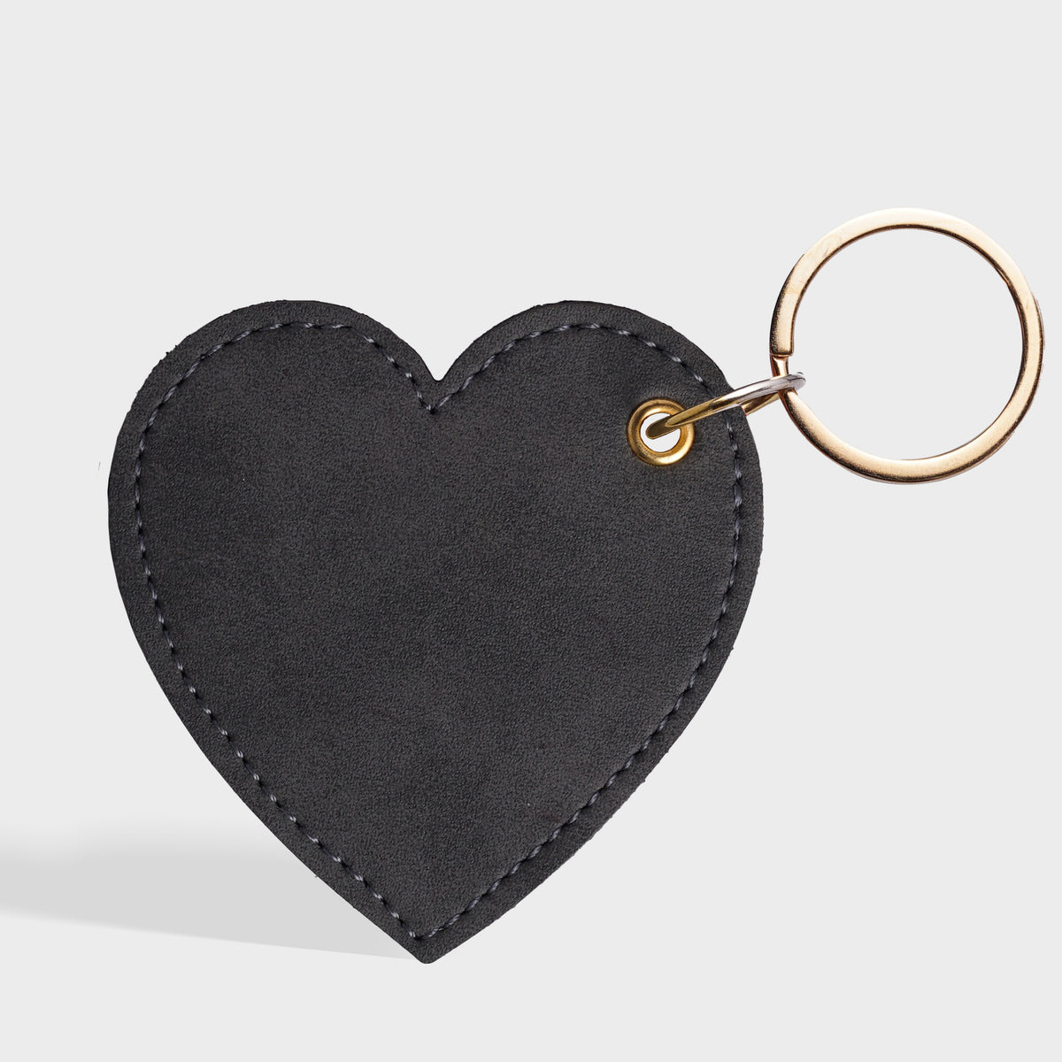 Personalized Foil Print Heart Keychain