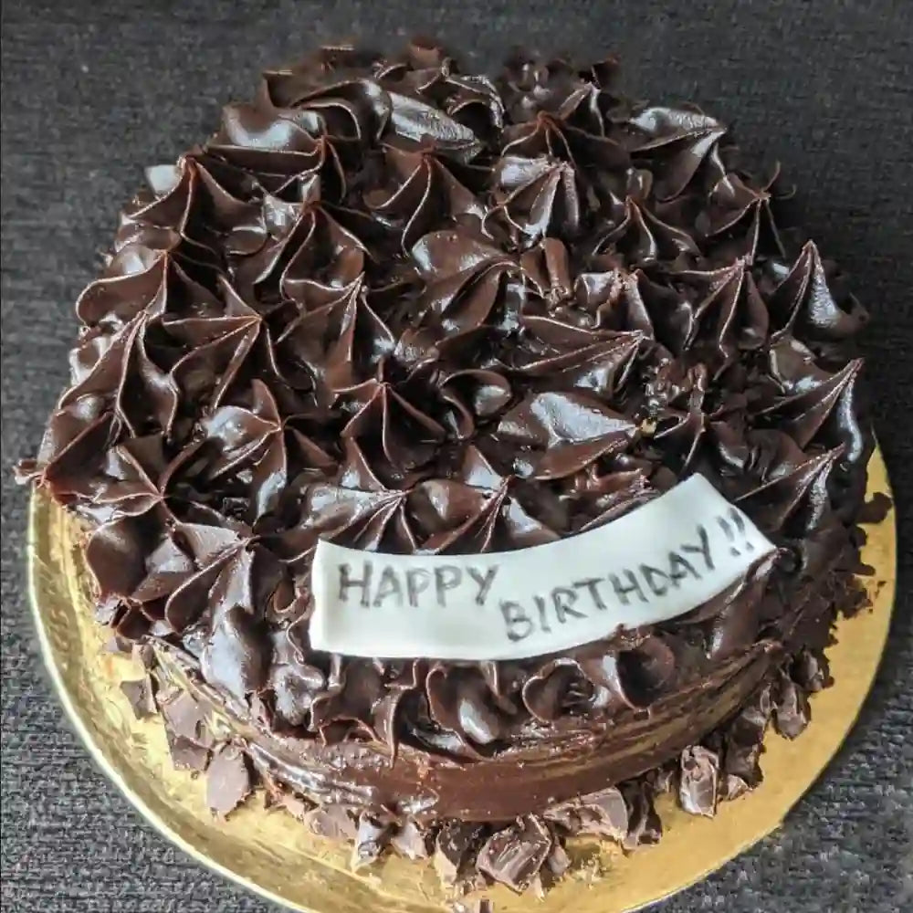 Chocolate Ganache Whole Wheat Jaggery Cake