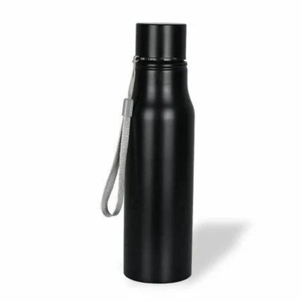 Order Premium black matte finish steel bottle in India