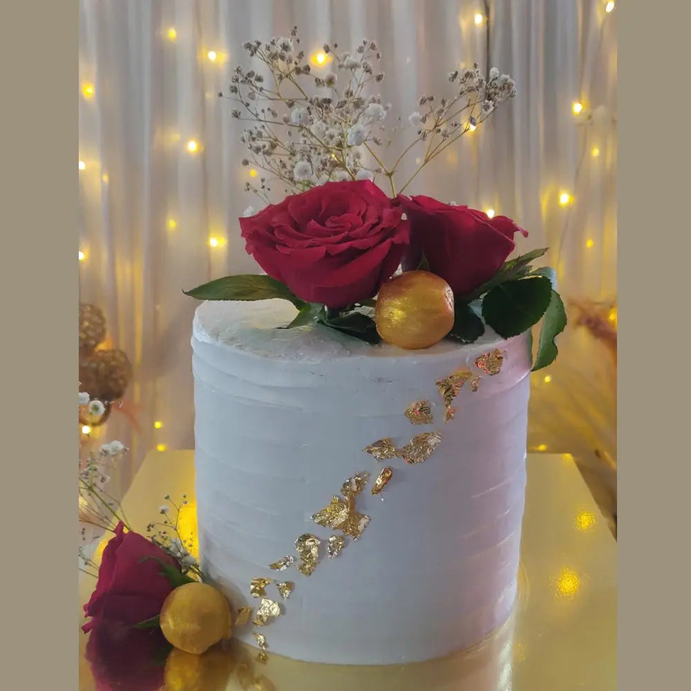 Floral Cake for Anniversary