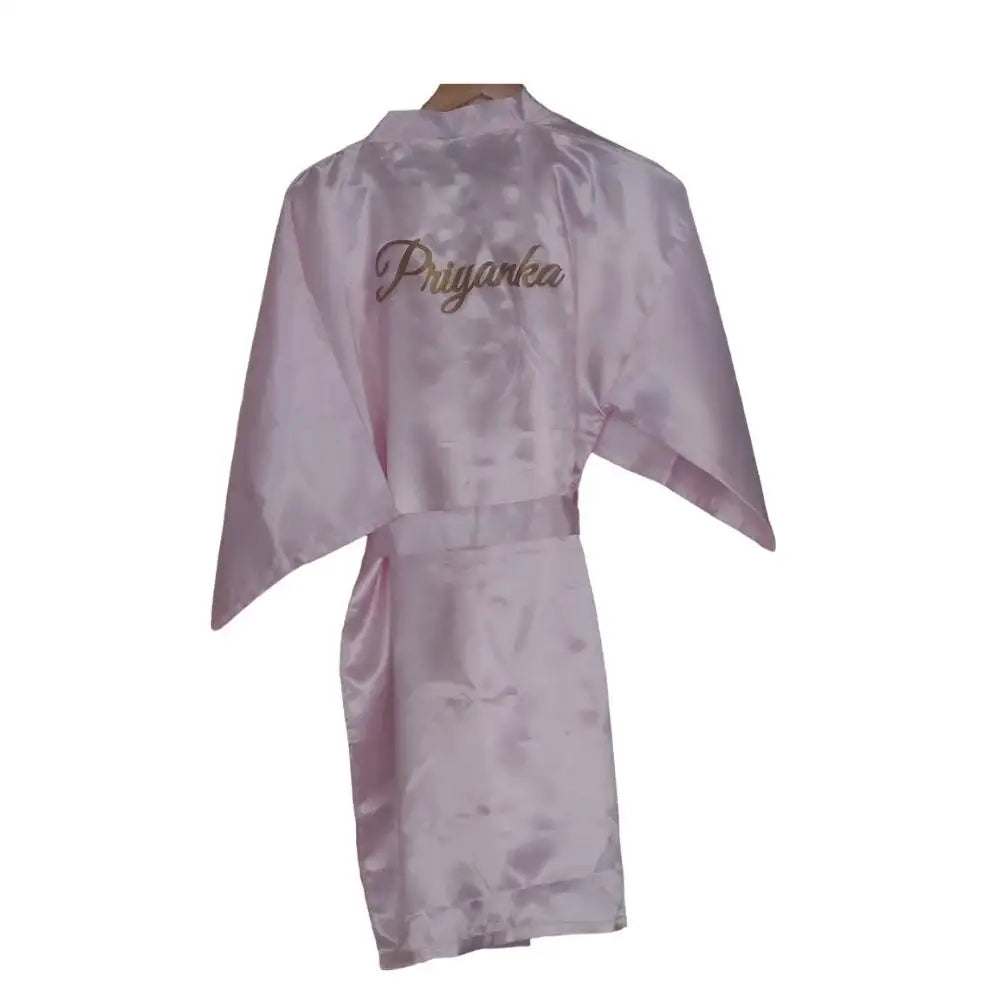 Personalized Satin Bathrobe