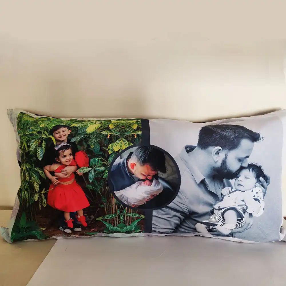 Personalized Rectangle Cushion with Photos