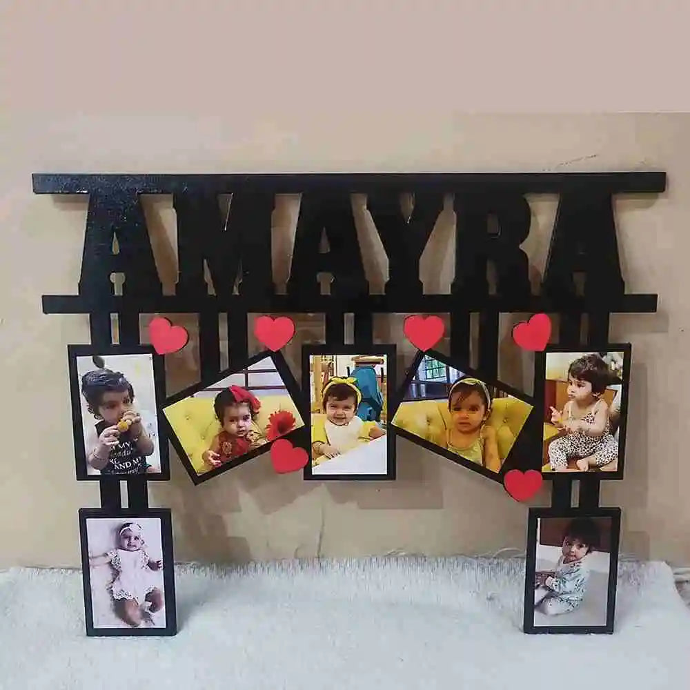 Personalized Name and Image MDF Wood Frame