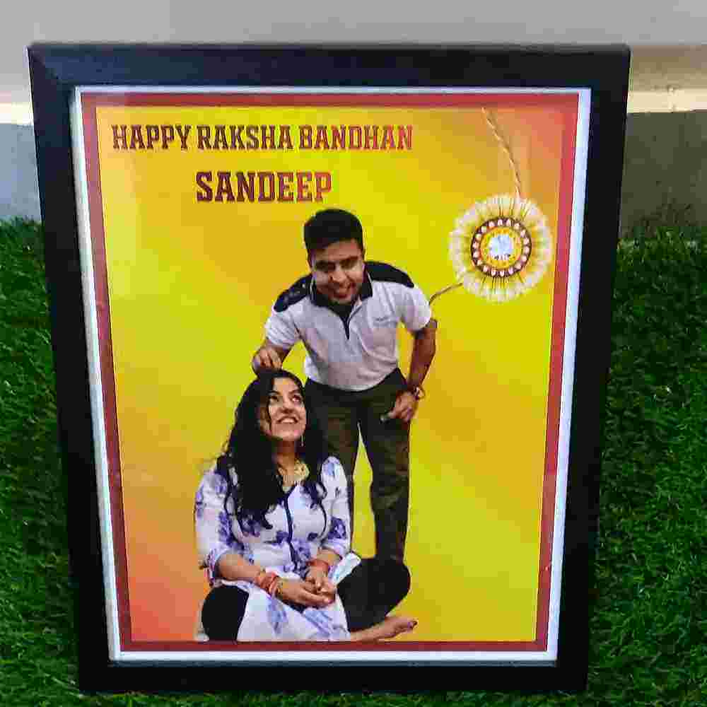 Order Raksha Bandhan Memory Frame with Photo Custom