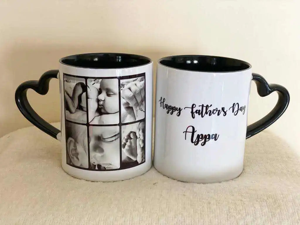 Buy Happy Fathers Day Heart Handled Mug Online