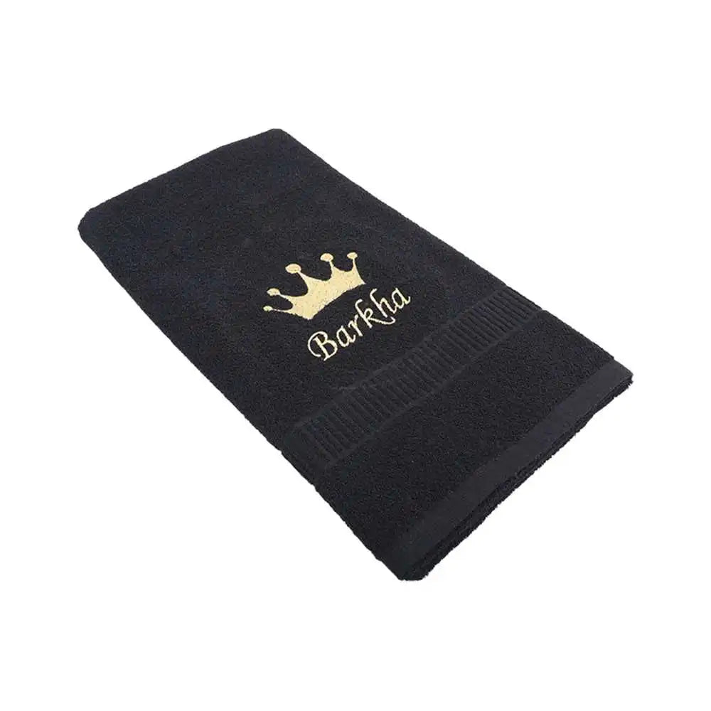 Personalized Towel with Queen Crown