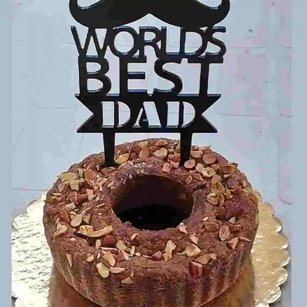 Buy world best dad cake topper online