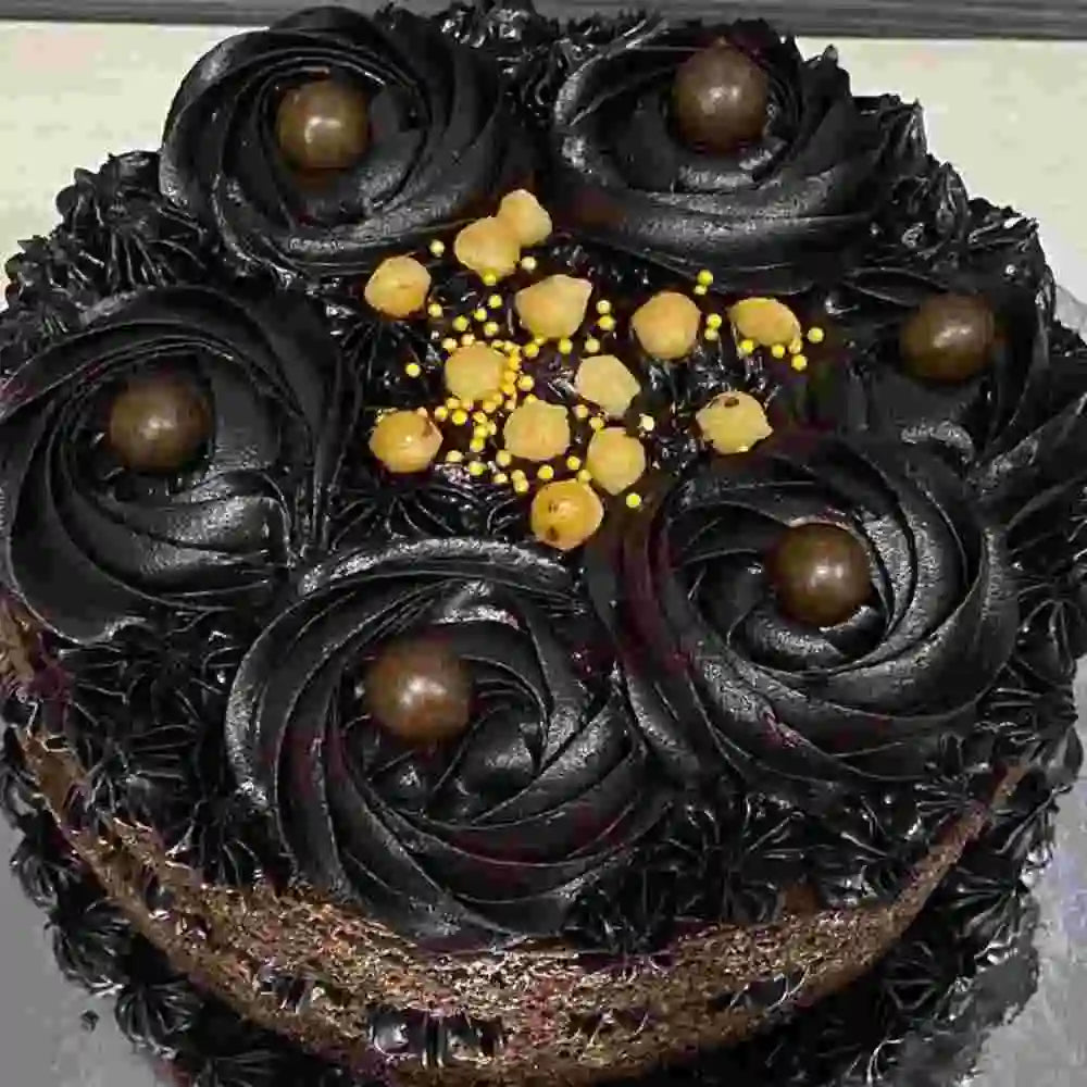 Naked Chocolate Ganache Cake