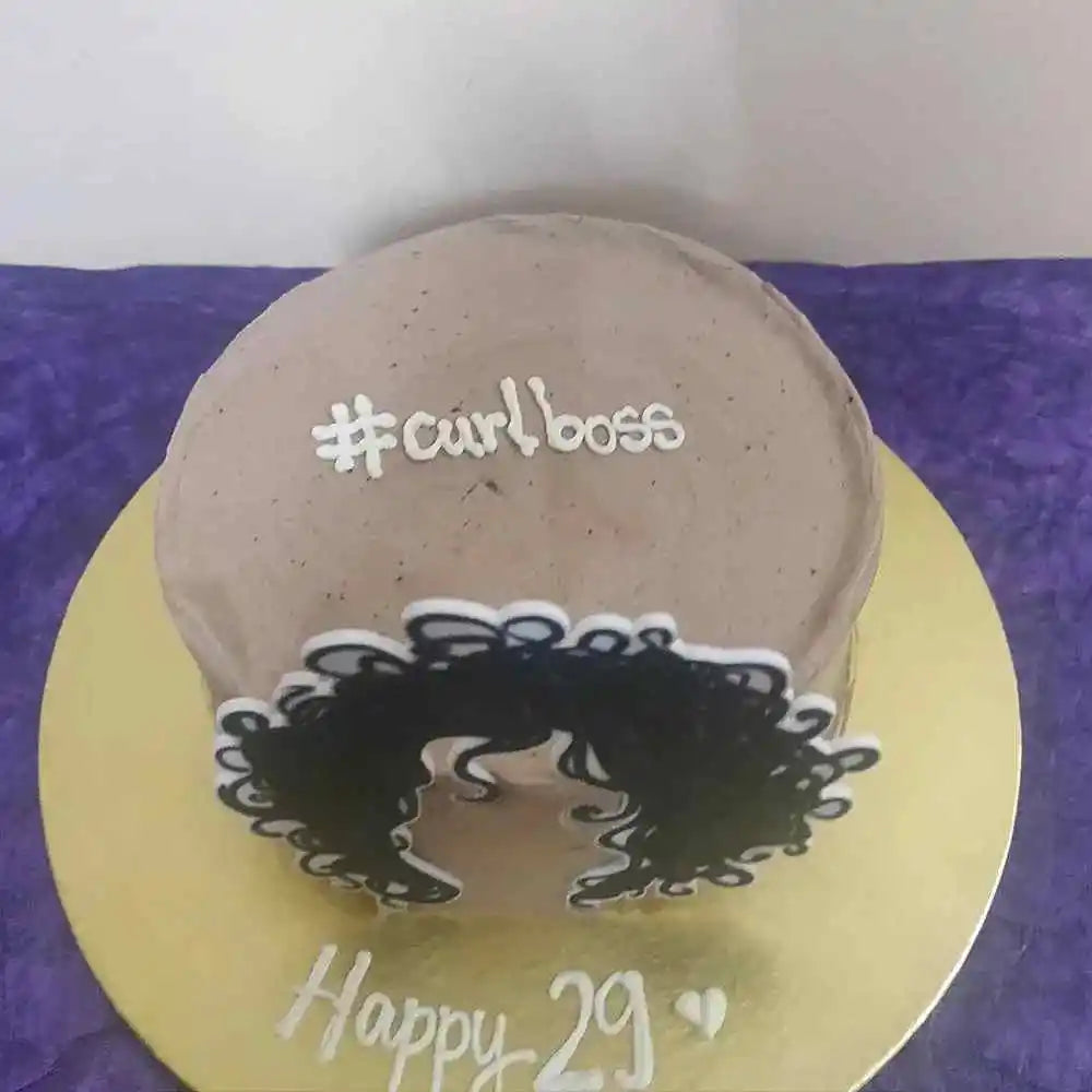 Order Curly Hair Themed Cake Online in Bangalore