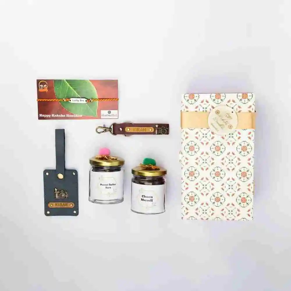 Shop MDF Printed Raksha Bandhan Hamper for Brother