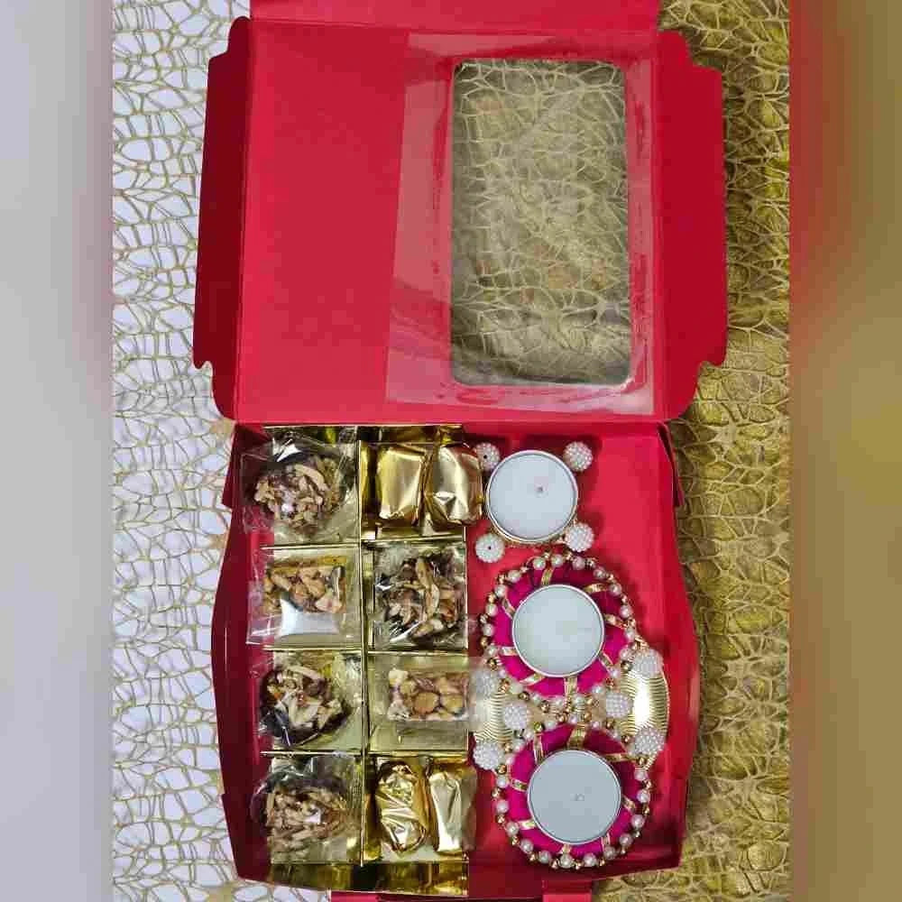 Dry Fruit Delicacy and T-light Hamper for Corporate