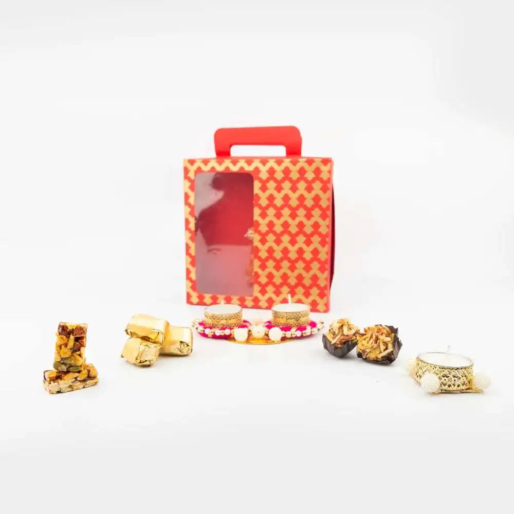 Dry Fruit Delicacy and T-light Hamper for Corporate
