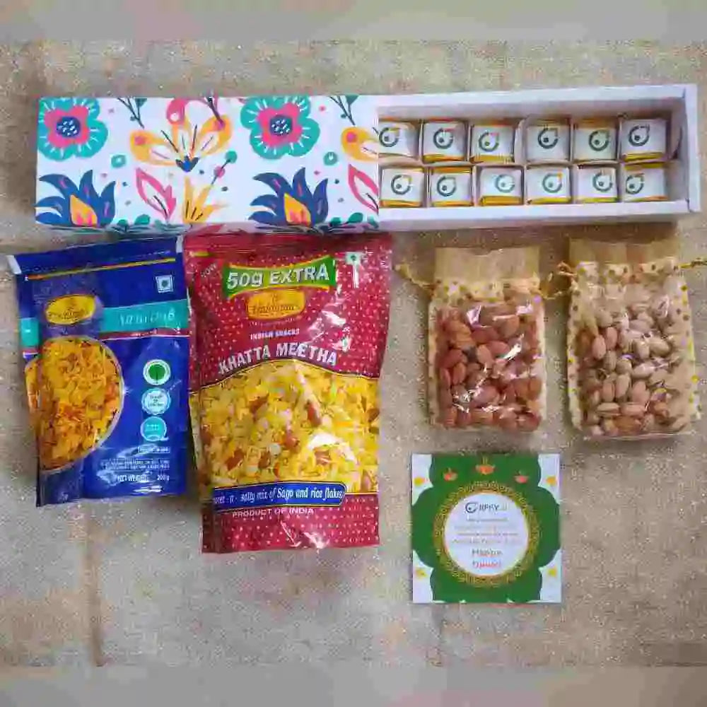 Savory, Dry Fruit and Chocolate Hamper