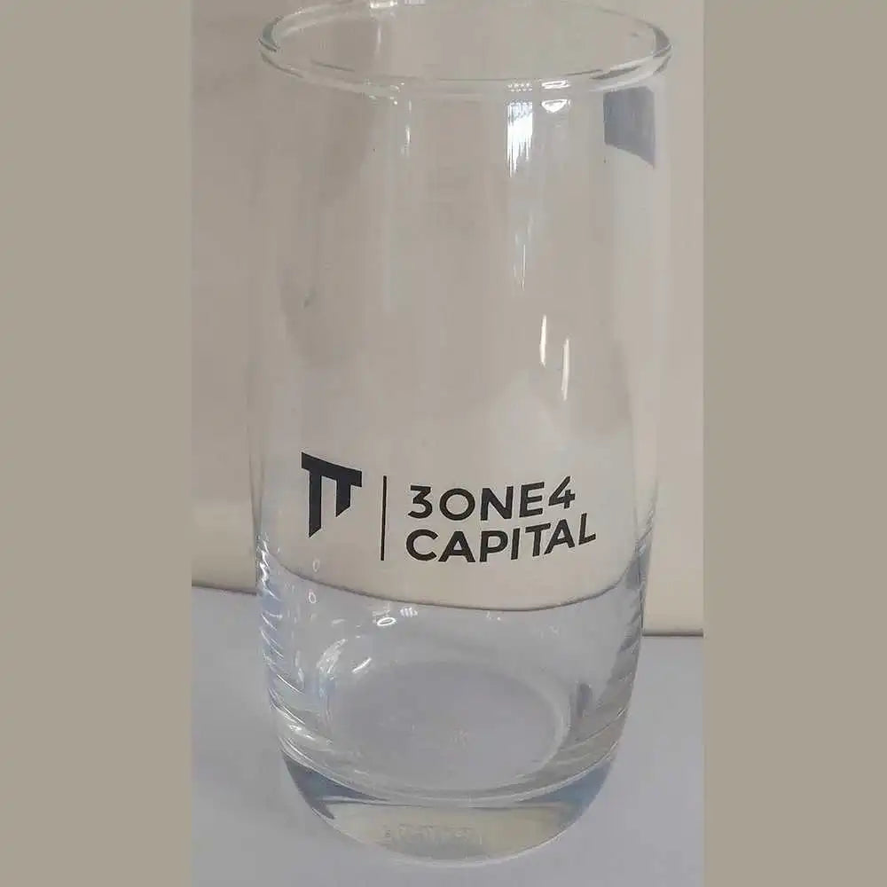 Personalized Water Glass with Printed Logo