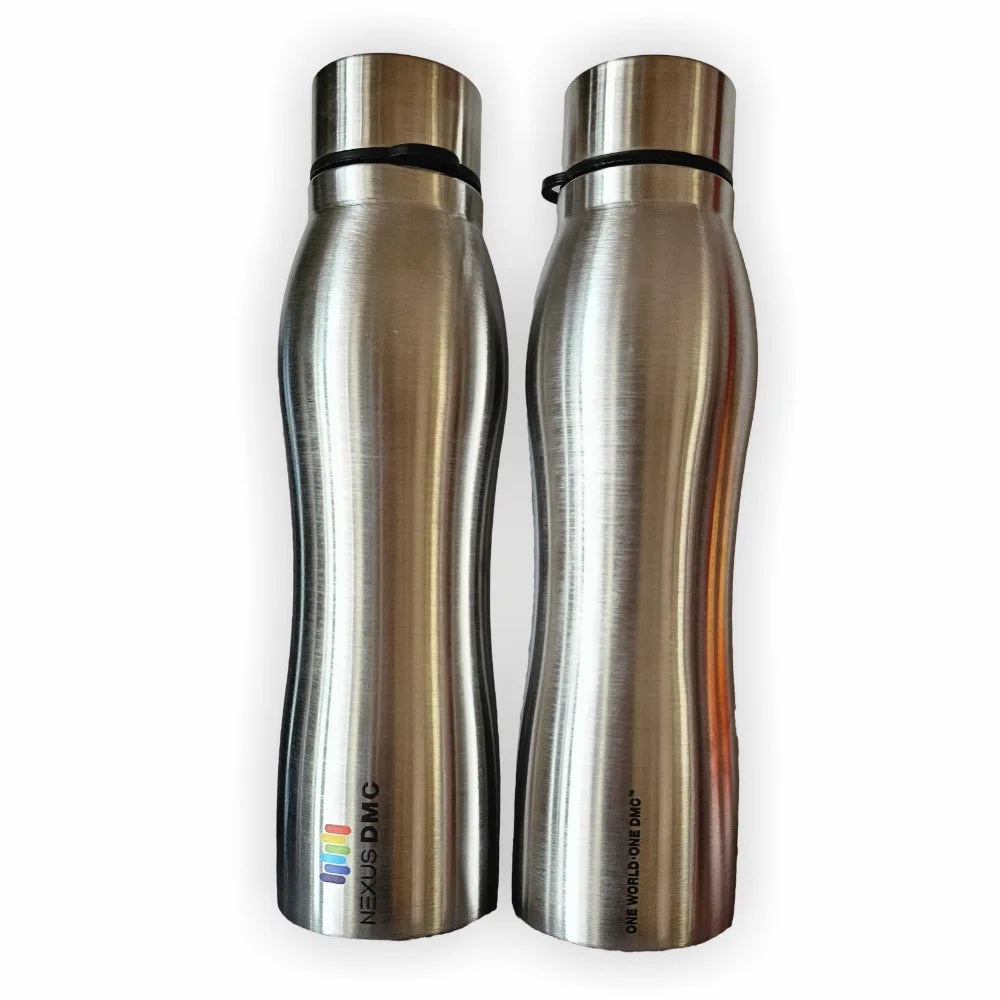 Stainless Steel Silver 1 Litre Bottle