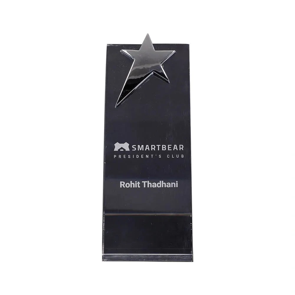 Personalized Crystal Trophy Star