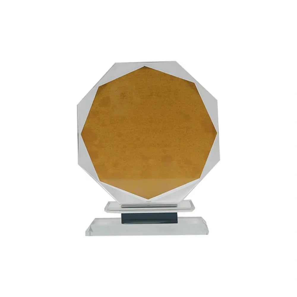Personalized Heptagon Crystal Trophy