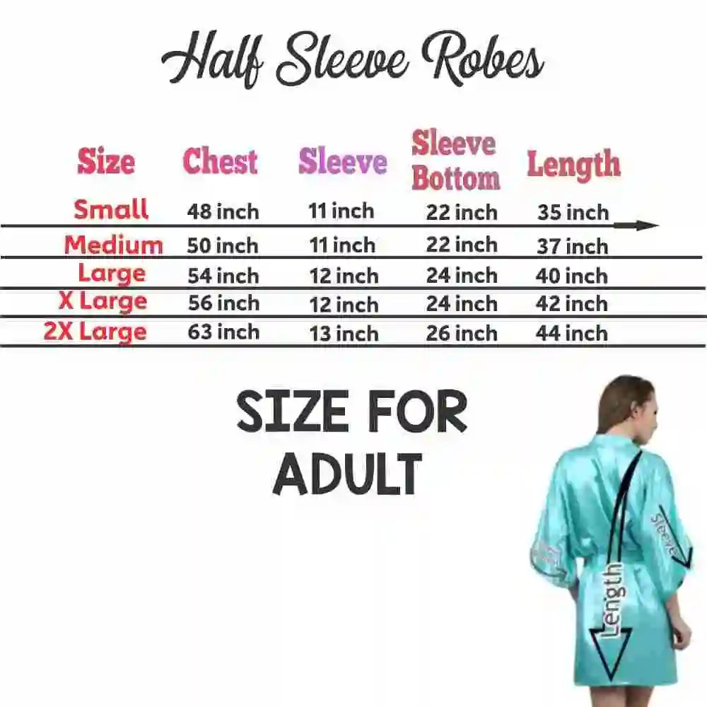 Personalized Satin Bathrobe