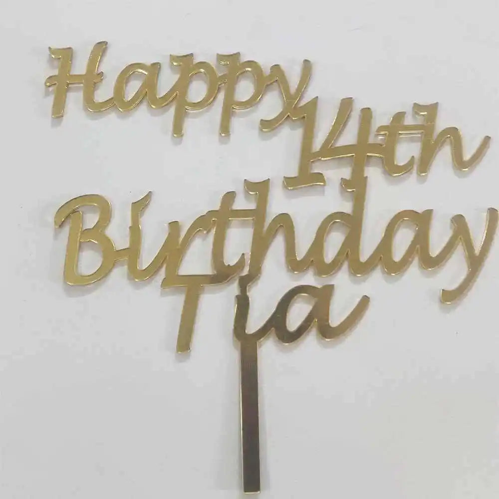 Shop birthday name cake topper online