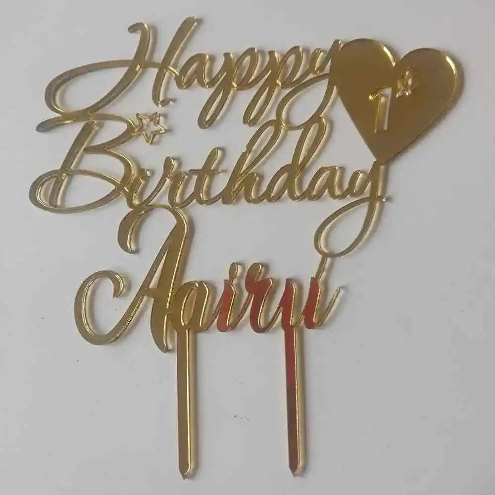 Shop custom name cake topper India