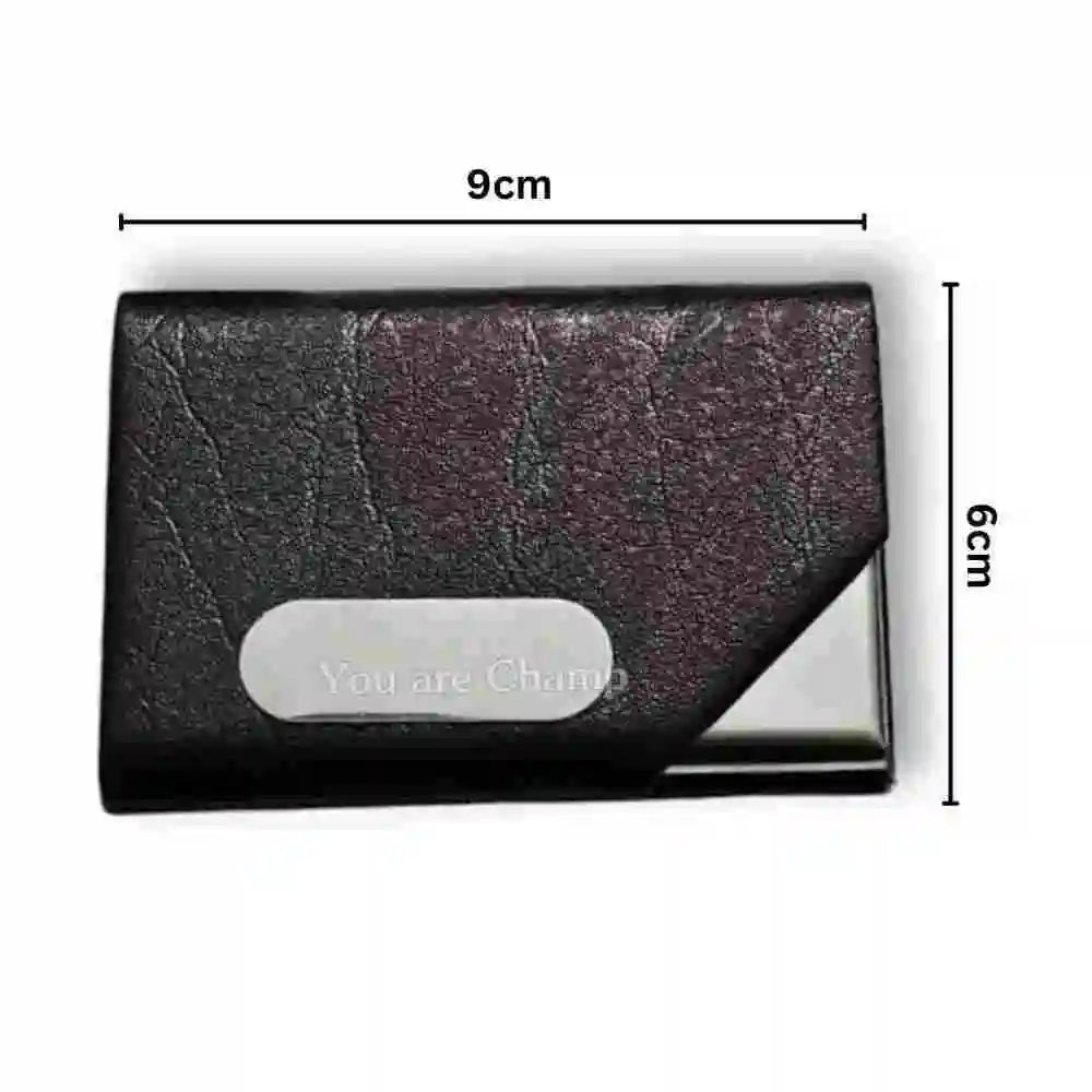 Brown Metal Visiting Card Holder