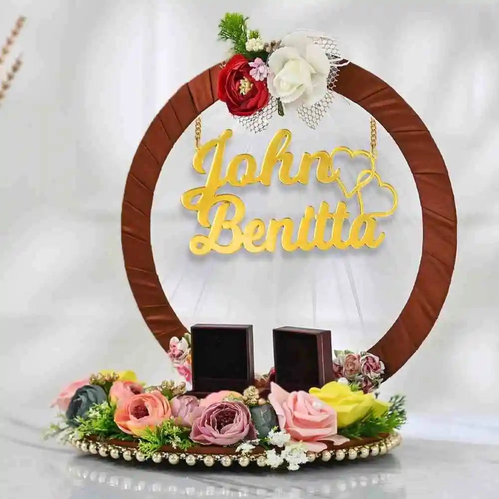 Shop acrylic name cutouts for engagement tray