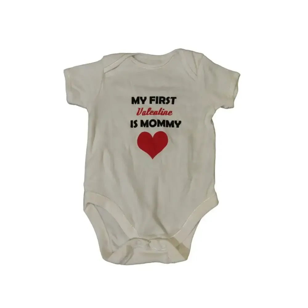 Buy baby Valentine outfit white cotton romper