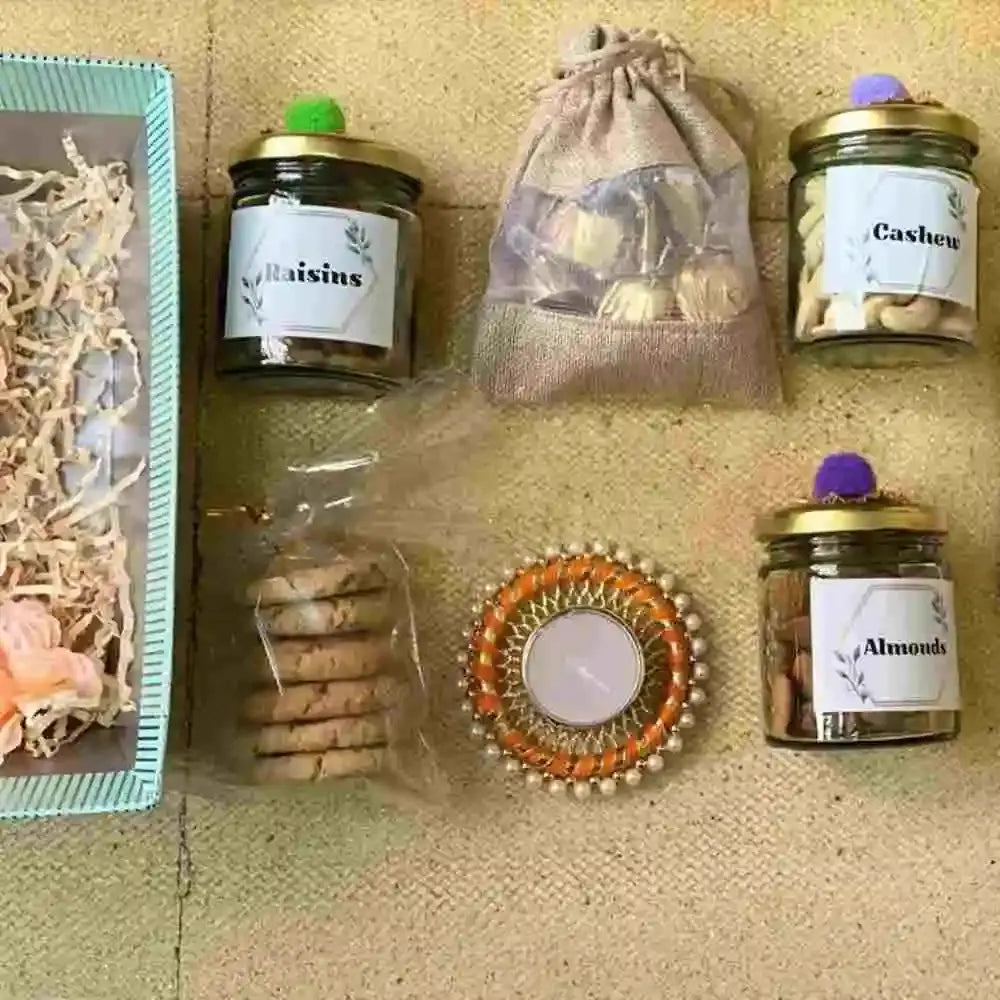 Dry Fruit Cookies and Chocolate Diwali Hamper for Corporate