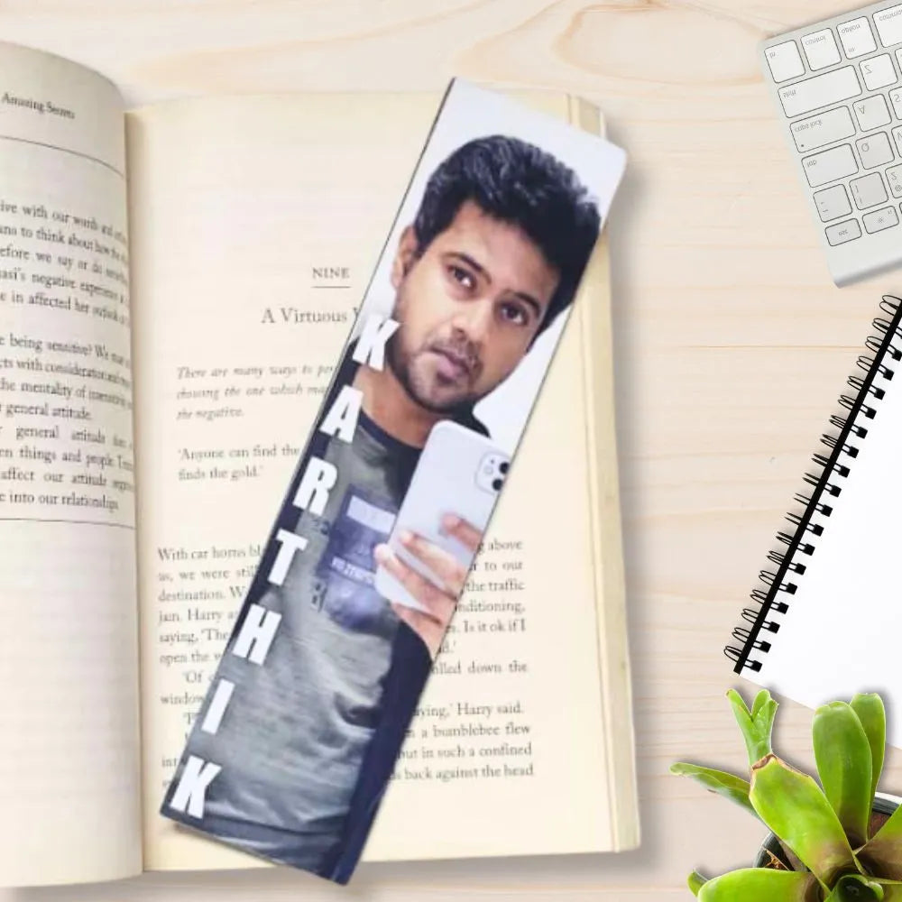 Shop Personalized MDF Bookmark with Name and Photo Gift