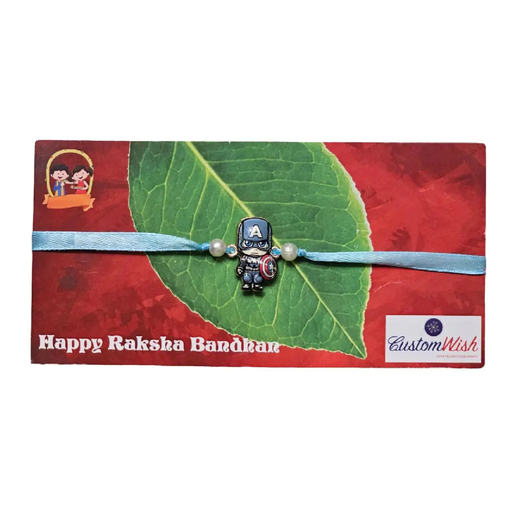 Buy Captain America Metal Rakhi for Brother Online