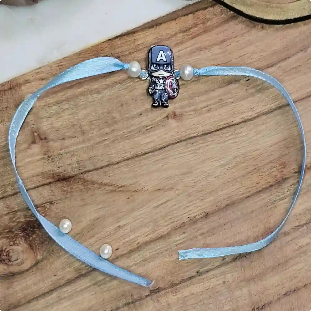 Shop Superhero Captain America Rakhi Online for Gift