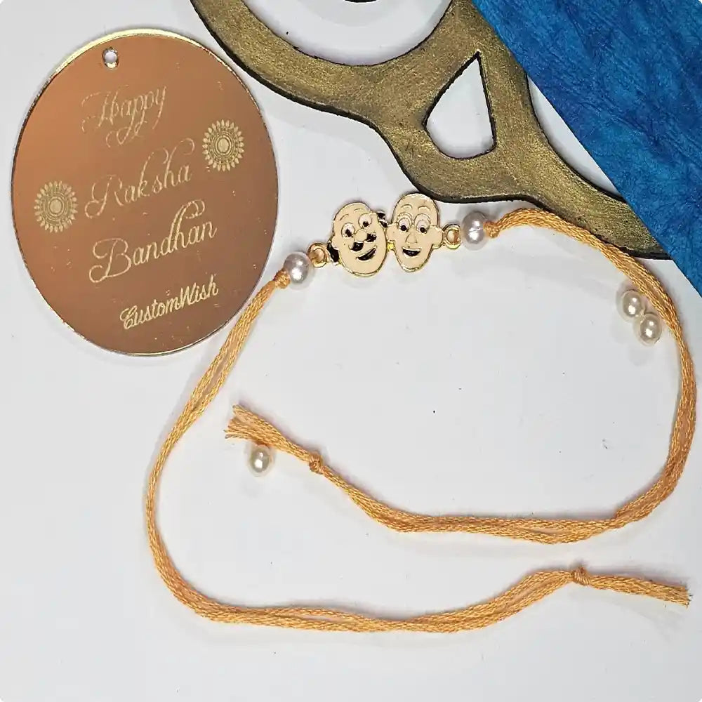 Order Orange Motu Patlu Rakhi for Brother Online