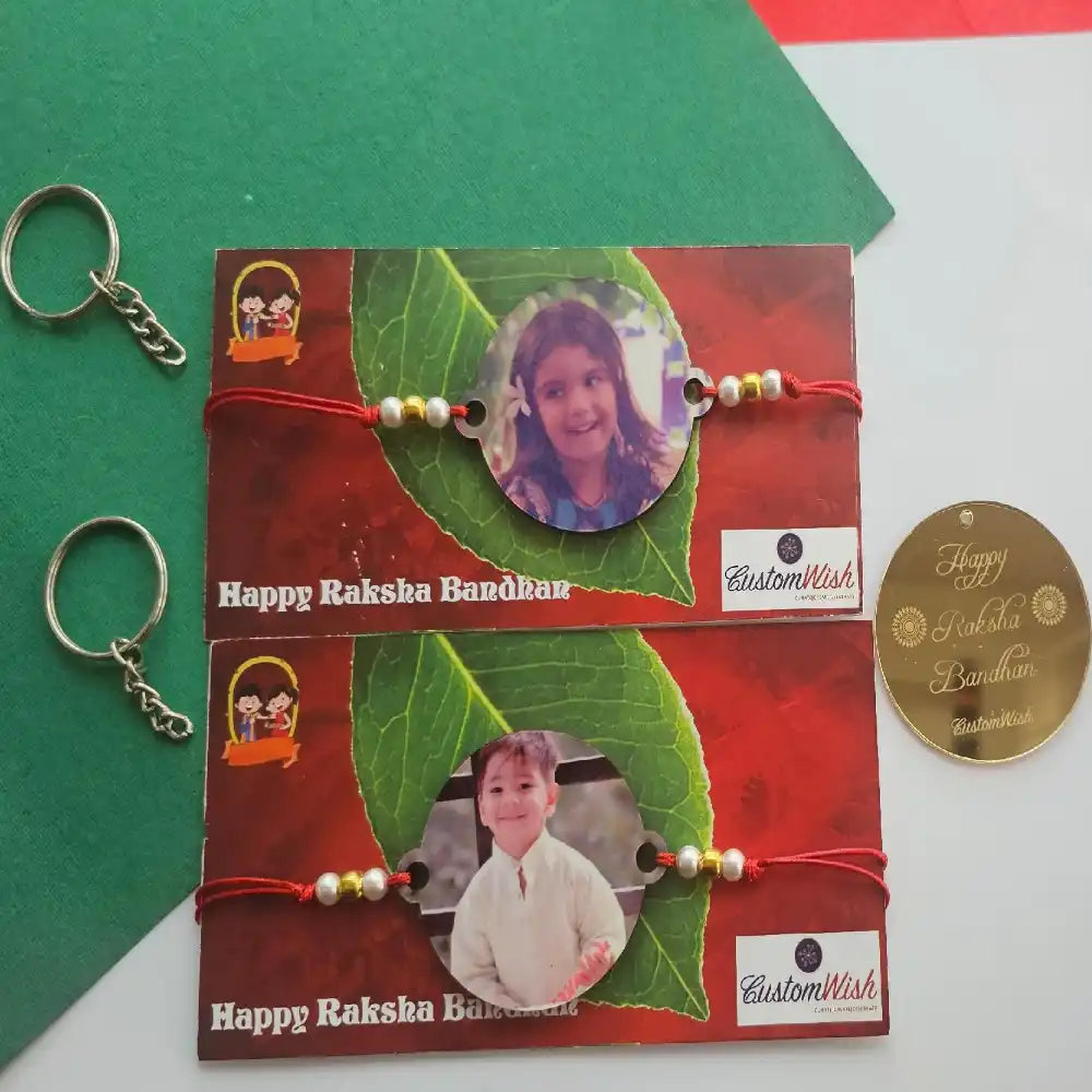 Name & Photo Rakhi Combo Gift