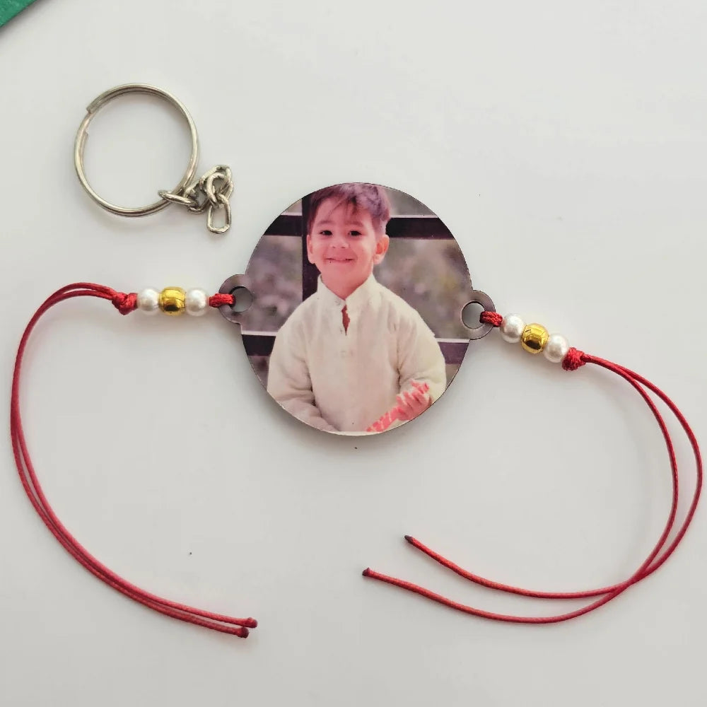 Order Photo Rakhi With Keychain