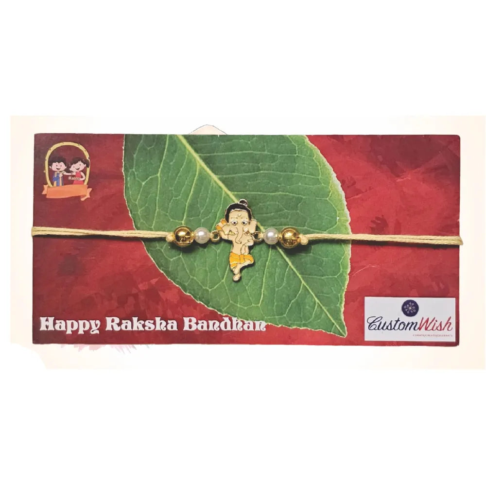 Buy Ganesha Metal Rakhi for Brother Online