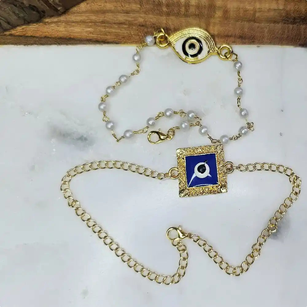 Buy Evil Eye Rakhi and Lumba Combo Set Online