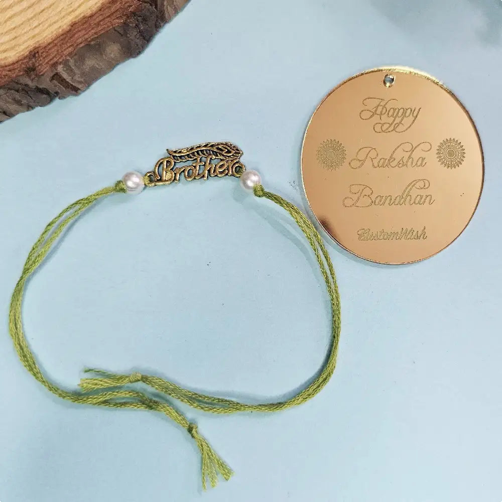 Buy Designer Metal Rakhi for Brother Online