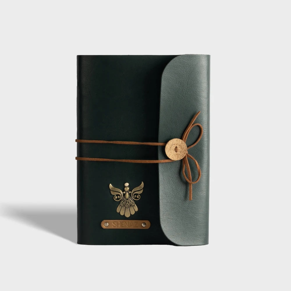 Custom A5 vegan leather journal gift