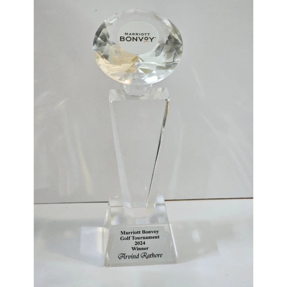 Premium Crystal Diamond Trophy
