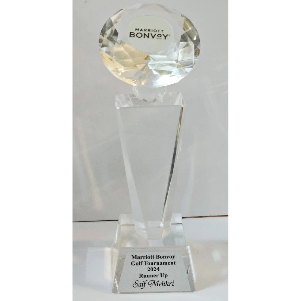 Premium Crystal Diamond Trophy