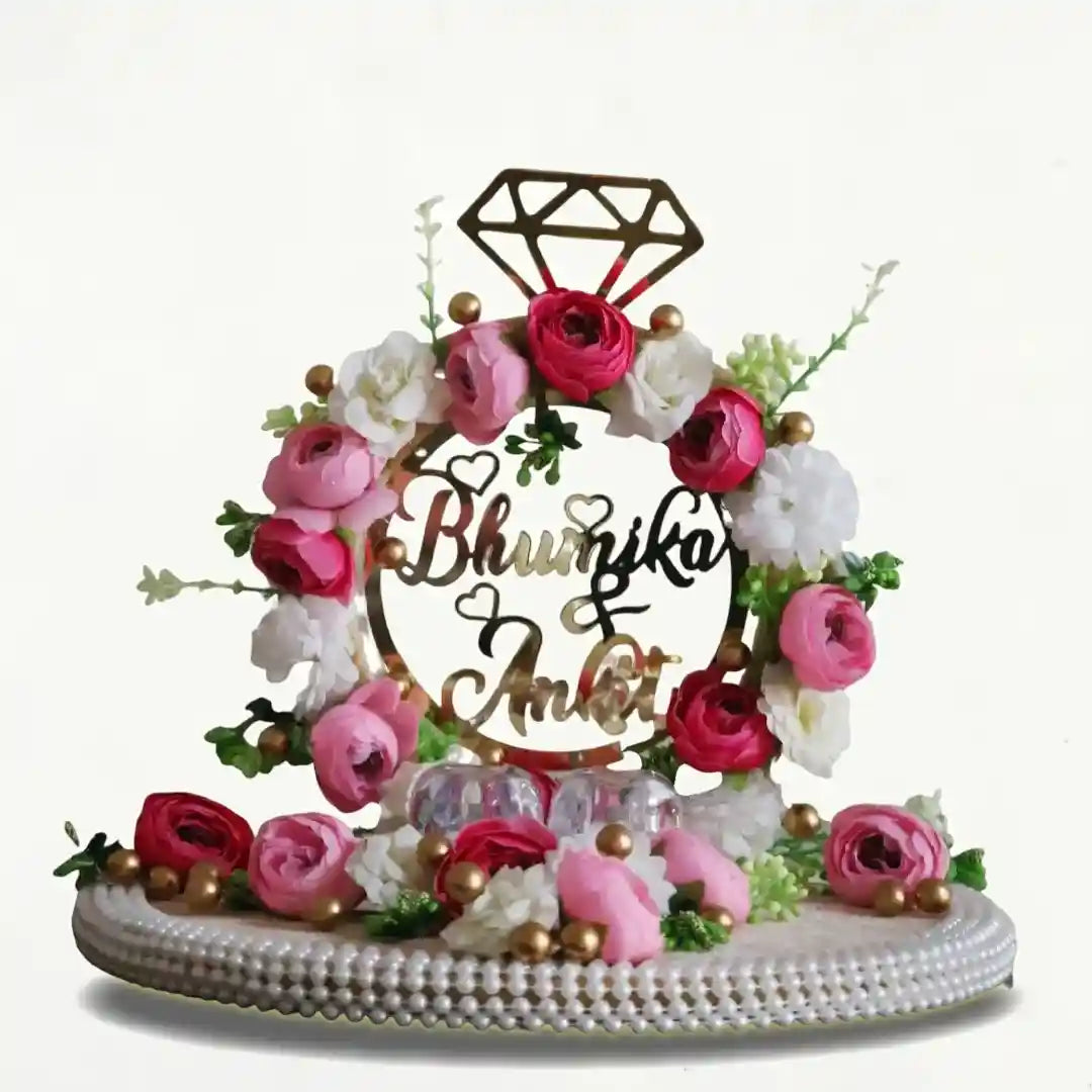 Buy Personalised Engagement Ring Platter with Name
