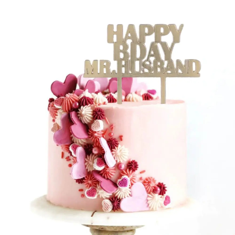 Shop happy birthday husband cake topper
