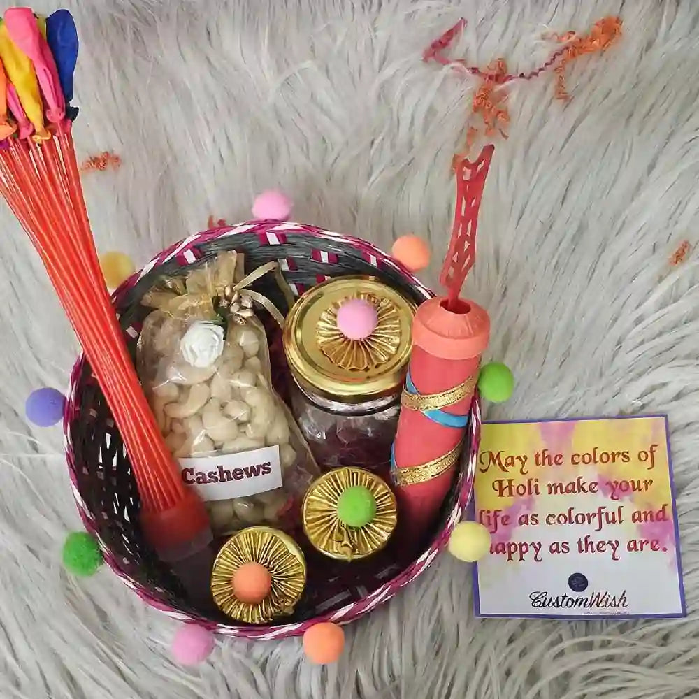 Buy Cashew Treats Holi Hamper for Friends and Family