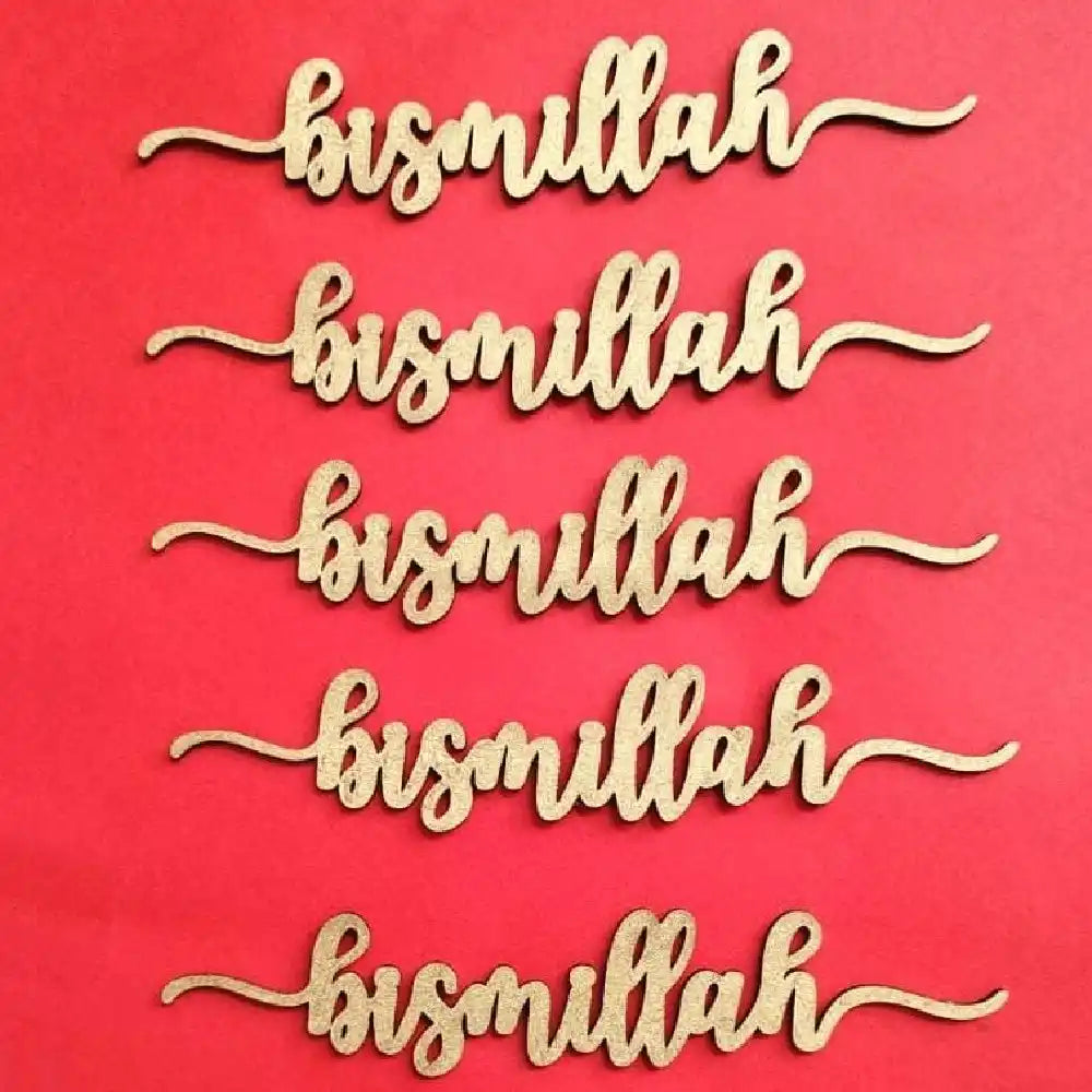 Shop Bismillah Eid Mubarak table decor cutouts
