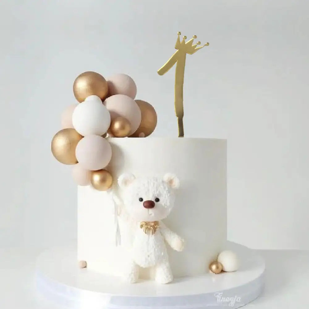 Crown Personalized Age Cake Topper