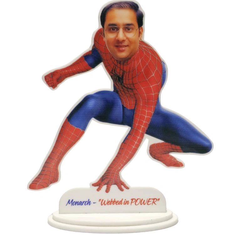 personalized Spiderman photo stand
