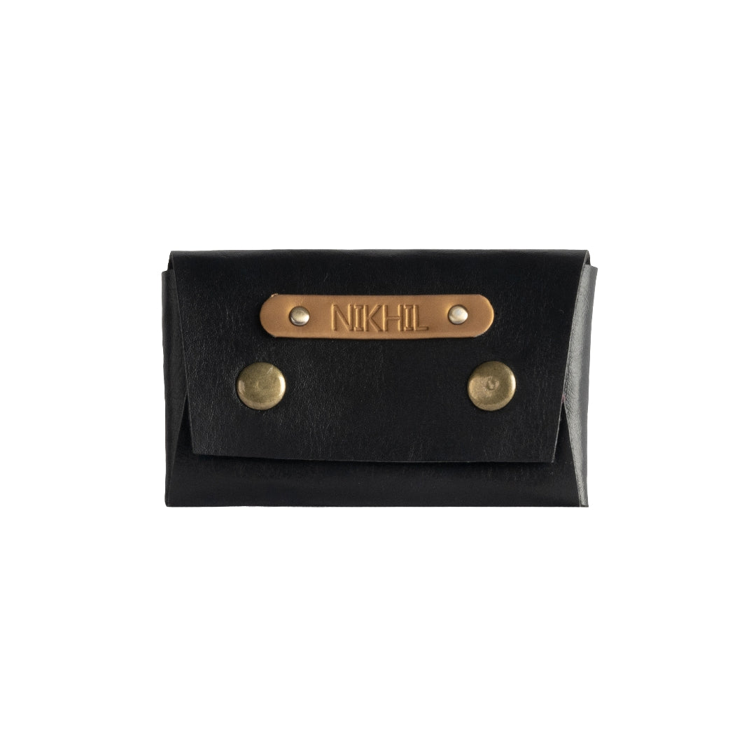 Personalized Vegan Leather Visiting Card Holder